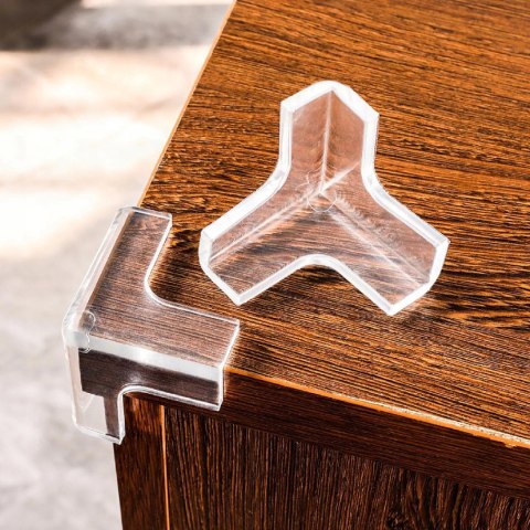 Narożniki ochronne na meble bezpieczne przezroczyste zabezpieczenia 10 szt