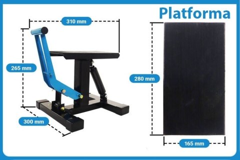 Podnośnik do motocykli enduro motorowerów z dźwignią do 150kg