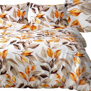 Pościel satyna bawełniana LEAVES/160x200 EXCLUSIVE