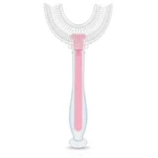 2322 SZCZOTECZKA SILIKONOWA "U" DO ZĘBÓW RÓŻOWA BL232