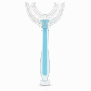 2469 SZCZOTECZKA SILIKONOWA "U" DO ZĘBÓW NIEBIESKA BL246