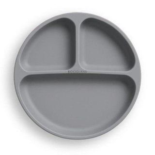 5903 TALERZYK 3-DZIELNY Z PRZYSSAWKAMI CIEMNO SZARY BL590