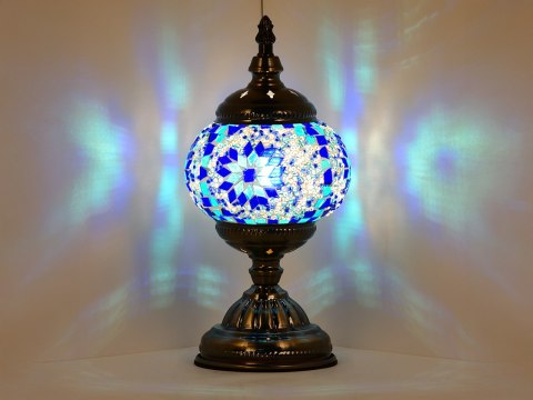 Lampa stołowa - klosz pojedynczy, wielokolorowy