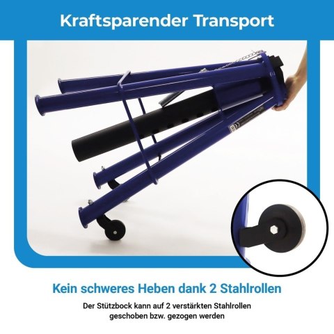 Regulowany stojak podporowy 12T do samochodów i maszyn 74-122 cm stalowyy