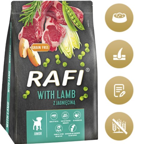 Sucha Karma Dla Psa RAFI JUNIOR z Jagnięciną 3 kg - 1 szt.