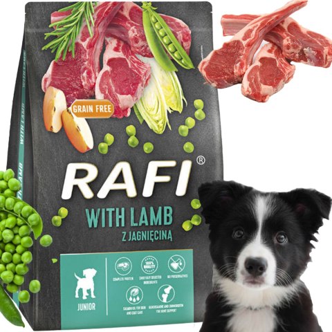 Sucha Karma Dla Psa RAFI JUNIOR z Jagnięciną 3 kg - 1 szt.