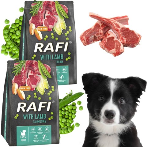 Sucha Karma Dla Psa RAFI JUNIOR z Jagnięciną 3 kg - 2 szt.
