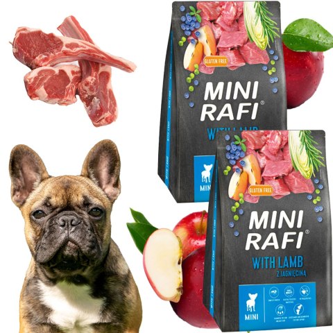 Sucha Karma Dla Psa RAFI MINI Adult z Jagnięciną 3 kg - 2 szt.