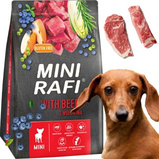 Sucha Karma Dla Psa RAFI MINI Adult z Wołowiną 3 kg - 1 szt.