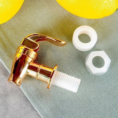 Kranik do Słoja na Napoje Srebrny VILDE Uniwersalny Praktyczny na Co Dzień