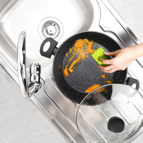Patelnia Granitowa Nieprzywierająca Głęboka Gaz Indukcja ORION 28 cm 3,5l