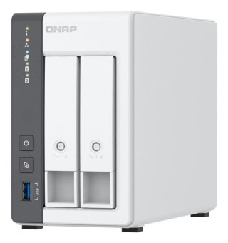 Qnap TS-216G, Tower, 2 x 2.5"/3.5" SATA, ARM 2.0GHz Quad core, 4GB, 1 x 2.5GbE + 1 x GbE, External adapter (PSU)