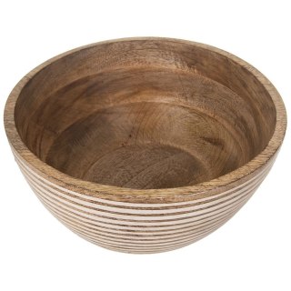 Miska Drewniana na Owoce Warzywa Sałatki Dekoracyjna ORION 25 cm 3 L