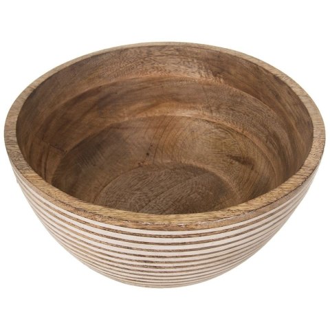 Miska Drewniana na Owoce Warzywa Sałatki Dekoracyjna ORION 25 cm 3 L