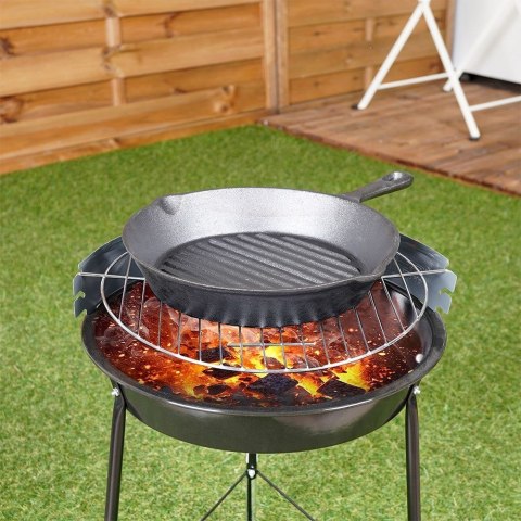 Patelnia do Grillowania Smażenia Żeliwna na Indukcję Gaz Grilla ORION 24 cm