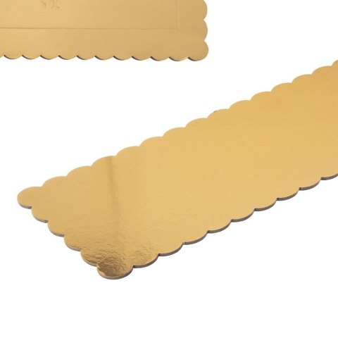 Podkład pod Ciasto Prostokąt Złoty 33 x 12 cm ORION do Mazurka