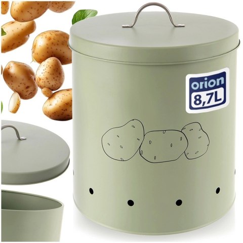 Pojemnik Metalowy na Ziemniaki 8,7 L ORION z Wentylacją 26 x 22,5 cm