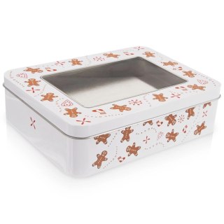 Puszka Pojemnik na Ciastka Świąteczne 18 x 14,5 x 5 cm ORION Pierniczek