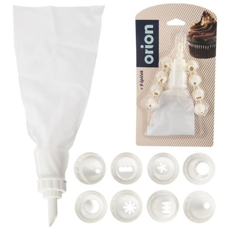 Rękaw Cukierniczy i Tylki Zestaw 10 el. 26 cm Dekoracja ORION