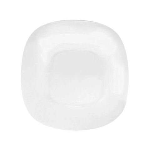 Zestaw Serwis Obiadowy 18 el. ORION LUNA Szklany Kwadratowy Biały