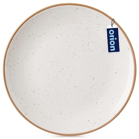 Talerz Obiadowy Płytki Ceramiczny Beżowy 27 cm ORION Kamionkowy Brzeg