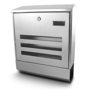 Bituxx - naścienna skrzynka pocztowa ze stali nierdzewnej | nowoczesna, odporna na warunki atmosferyczne