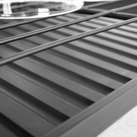 Suszarka do Naczyń na Talerze Sztućce Pojemna Czarna VILDE 40 x 33 x 17 cm