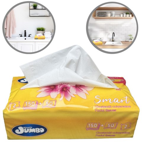 Chusteczki uniwersalne 200 szt. SŁONIK JUMBO SMART folia 2W - 900 op.