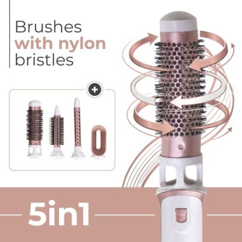 AD 2027 Lokówko-suszarka 5 w 1 - 1200w - 5 nasadek