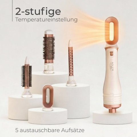 AD 2027 Lokówko-suszarka 5 w 1 - 1200w - 5 nasadek