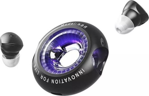 Bezprzewodowe słuchawki douszne Vention Donut-Shaped BT 5.3 IPX4 czarne