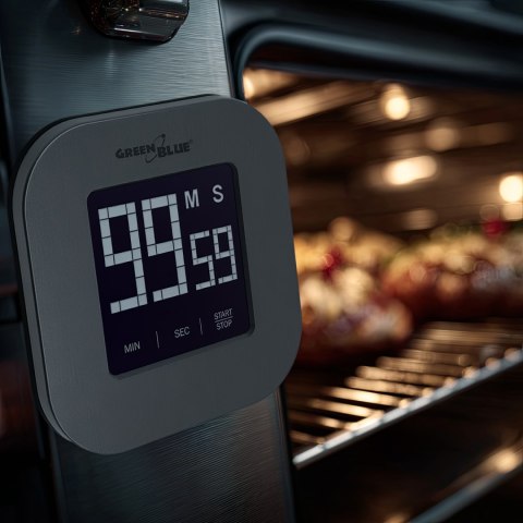 GB524 46005 Cyfrowy timer stoper minutnik magnetyczny z dotykowym ekranem