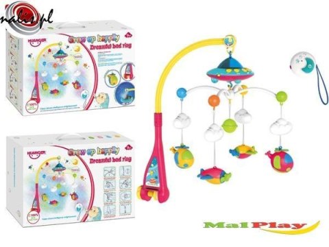 ND21_104997 Karuzela do łóżeczka na pilota z projektorem ufo