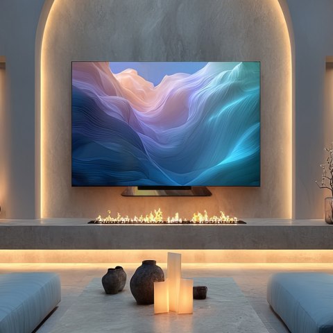 Półka pod DVD Maclean, pojedyncza, max. 10kg, szklana, MC-738