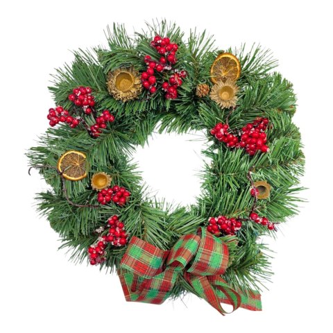 Wianek świąteczny na Boże Narodzenie stroik na drzwi stół handmade