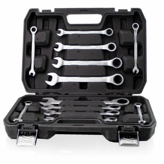 ZESTAW KLUCZY ZAPADKOWYCH PŁASKO-OCZKOWYCH BITUXX 12 ELEMENTÓW