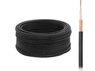 1711# Przewód koncentryczny rg58 50ohm li.czarny rg100