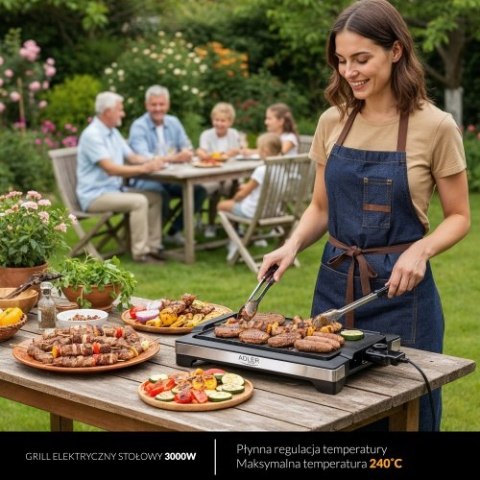 AD 6613 Grill elektryczny stołowy 3000w