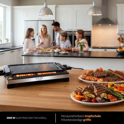 AD 6613 Grill elektryczny stołowy 3000w