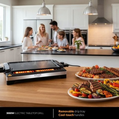 AD 6613 Grill elektryczny stołowy 3000w
