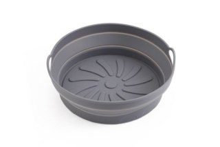 AD 6734 Tacka silikonowa do frytkownicy powietrznej | okrągła | 20,3 cm | wielokrotnego użytku | silikon spożywczy bpa free