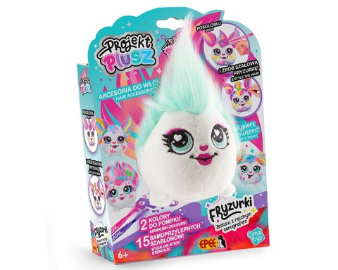 Maskotka projekt plusz fryzurki - zestaw z ręcznym aerografem mgiełka