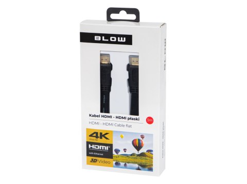 92-607# Przyłącze hdmi-hdmi classic płaskie 3m