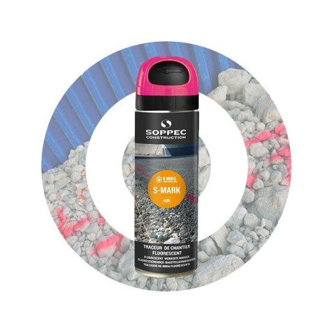 SOPPEC SPRAY GEODEZYJNY S-MARK RÓŻOWY 500ML