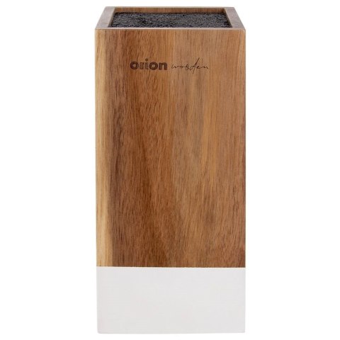 Stojak na Noże Kuchenny Drewniany z Wkładem WHITELINE