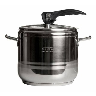 Szybkowar Ciśnieniowy Stalowy 7 L ORION PROFI Indukcja 3-Warstwowe Dno