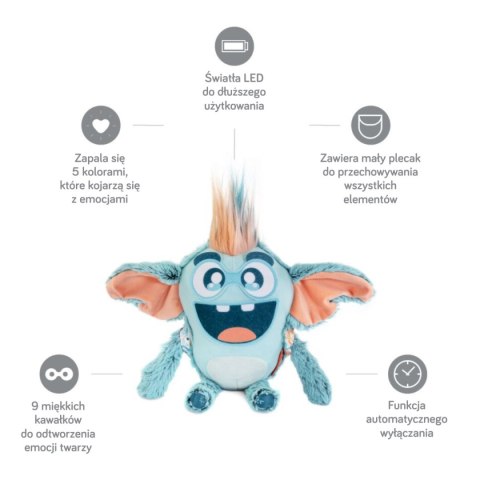 ND19_MLZ75003 Zabawka edukacyjna Stworek - Poznaj swoje emocje