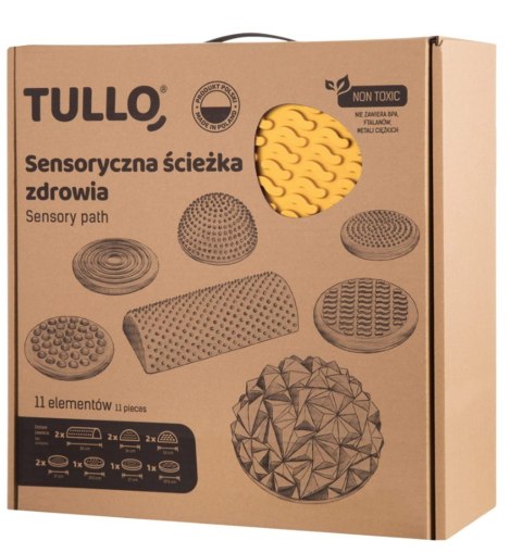 TULLO Fizjo Ścieżka sensoryczna, pastelowa, 11 szt.