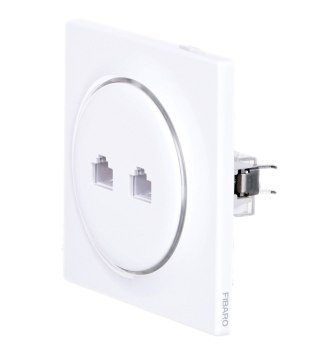 Gniazdo sieciowe FIBARO Walli N Ethernet Outlet, białe (FGWEEU-021)