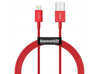BASEUS Kabel USB - Lightening Superior Series, 2.4A, 1m (czerwony) CALYS-A09